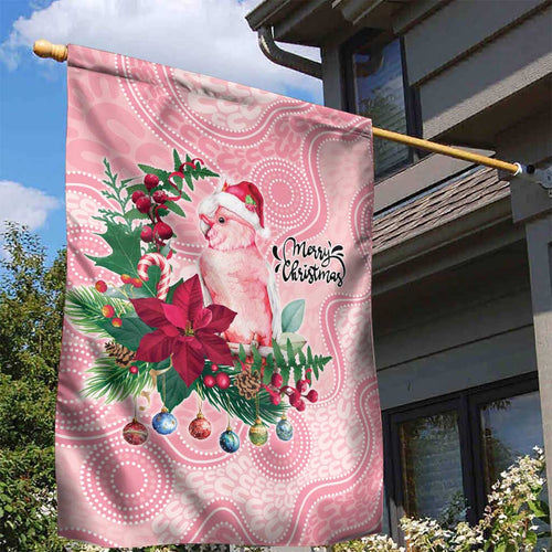 Watercolor Pink Galah Flowers Garden Flag Australia Christmas Vibes - Aussie Hoodie