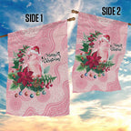 Watercolor Pink Galah Flowers Garden Flag Australia Christmas Vibes - Aussie Hoodie