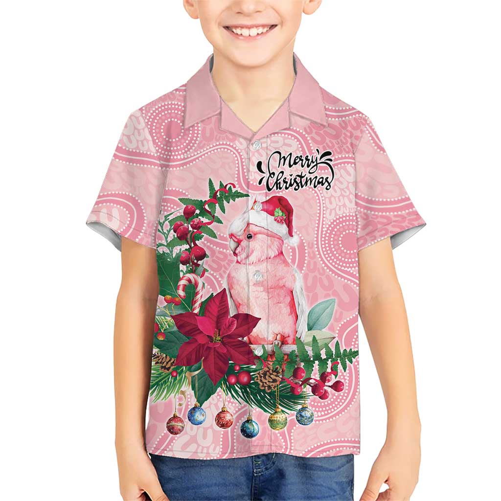 Watercolor Pink Galah Flowers Hawaiian Shirt Australia Christmas Vibes - Aussie Hoodie