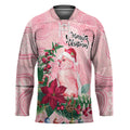 Watercolor Pink Galah Flowers Hockey Jersey Australia Christmas Vibes - Aussie Hoodie