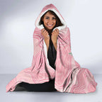 Watercolor Pink Galah Flowers Hooded Blanket Australia Christmas Vibes - Aussie Hoodie