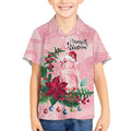 Watercolor Pink Galah Flowers Kid Hawaiian Shirt Australia Christmas Vibes - Aussie Hoodie
