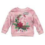 Watercolor Pink Galah Flowers Kid Ugly Christmas Sweater Australia Christmas Vibes - Aussie Hoodie