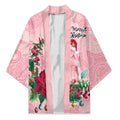 Watercolor Pink Galah Flowers Kimono Australia Christmas Vibes - Aussie Hoodie