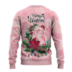Watercolor Pink Galah Flowers Ugly Christmas Sweater Australia Christmas Vibes - Aussie Hoodie