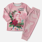 Watercolor Pink Galah Flowers Christmas Pajama Set Australia Christmas Vibes - Aussie Hoodie