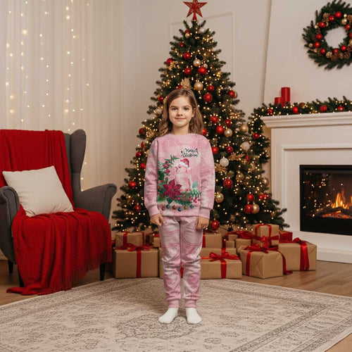 Watercolor Pink Galah Flowers Christmas Pajama Set Australia Christmas Vibes - Aussie Hoodie