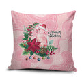 Watercolor Pink Galah Flowers Pillow Cover Australia Christmas Vibes - Aussie Hoodie