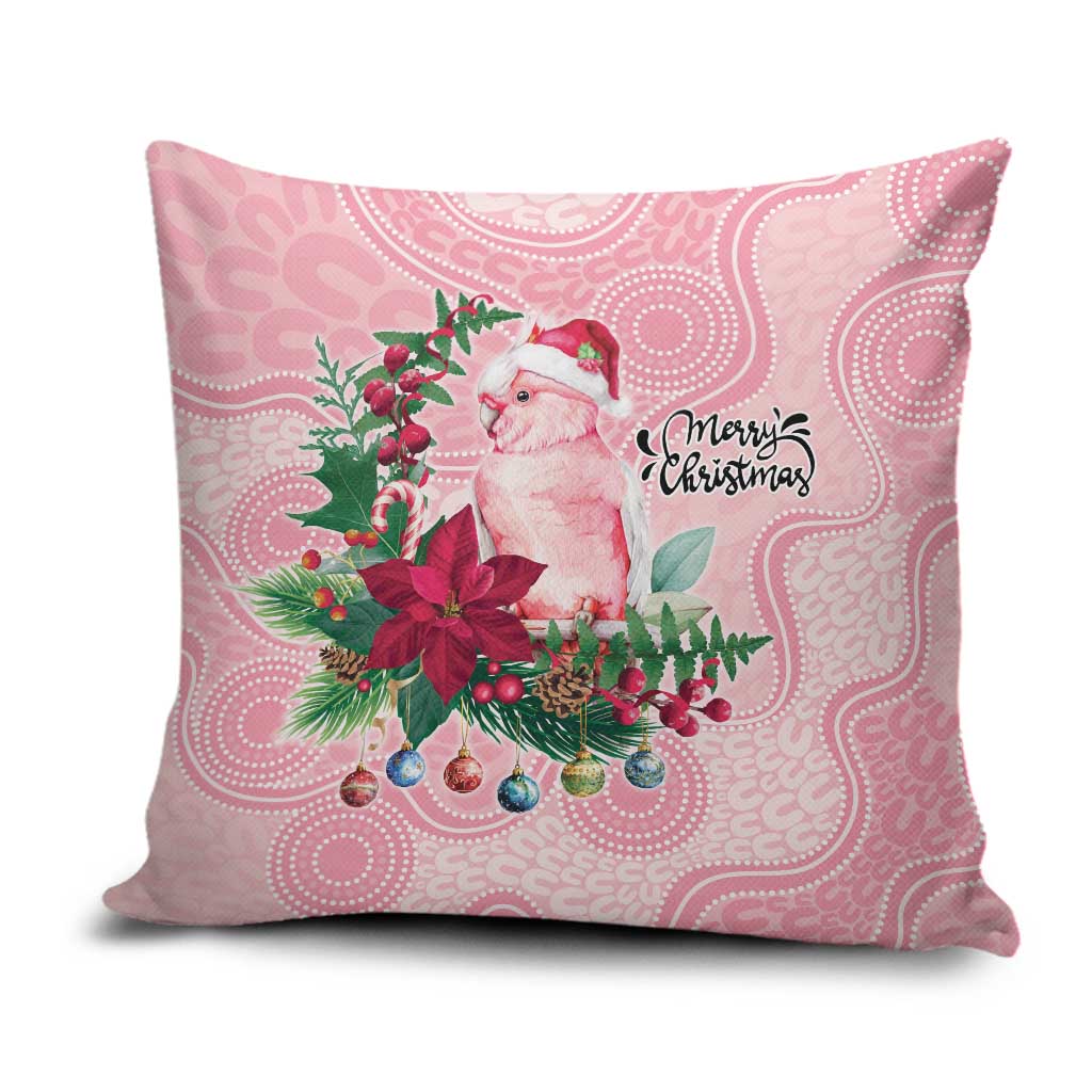 Watercolor Pink Galah Flowers Pillow Cover Australia Christmas Vibes - Aussie Hoodie