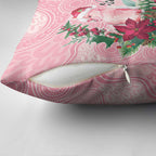 Watercolor Pink Galah Flowers Pillow Cover Australia Christmas Vibes - Aussie Hoodie
