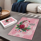 Watercolor Pink Galah Flowers Puzzle Australia Christmas Vibes - Aussie Hoodie