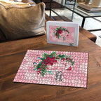Watercolor Pink Galah Flowers Puzzle Australia Christmas Vibes - Aussie Hoodie