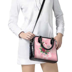 Watercolor Pink Galah Flowers Shoulder Handbag Australia Christmas Vibes - Aussie Hoodie