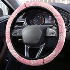 Watercolor Pink Galah Flowers Steering Wheel Cover Australia Christmas Vibes - Aussie Hoodie