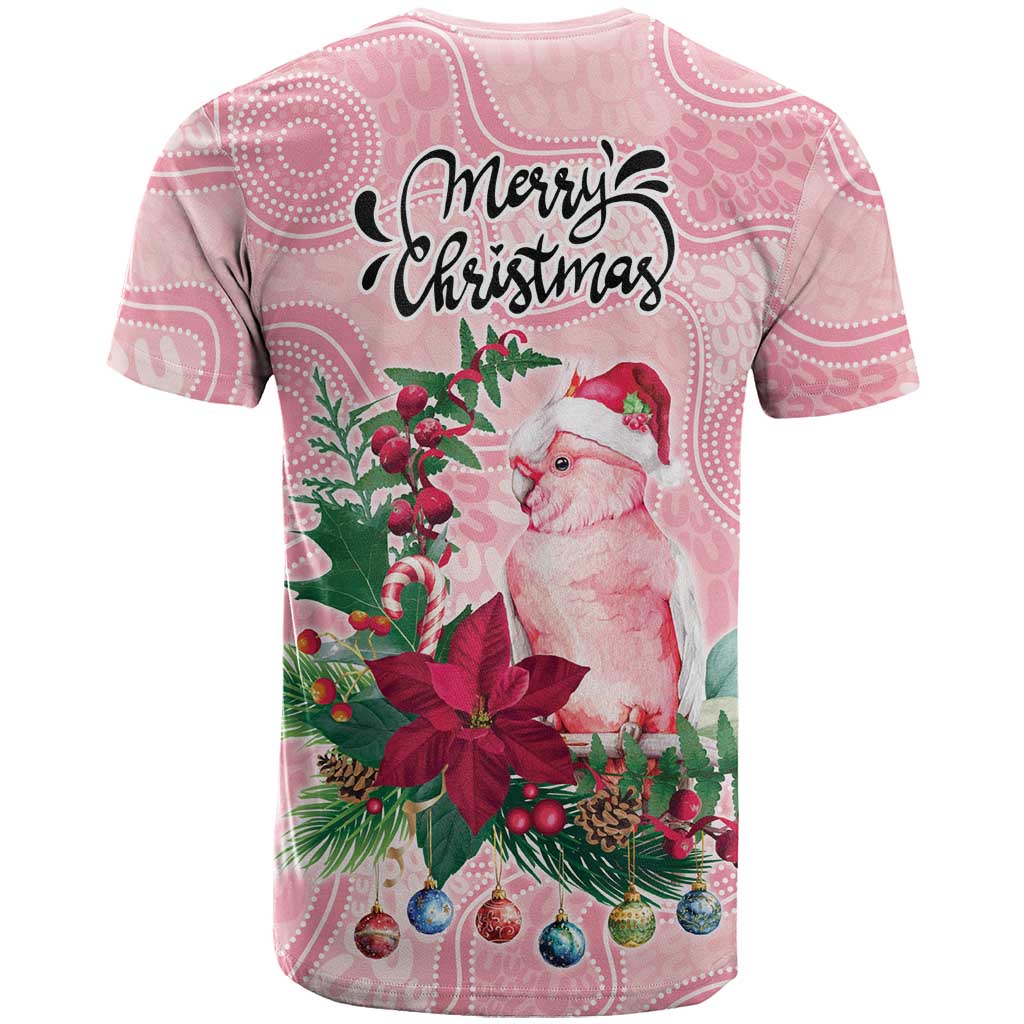 Watercolor Pink Galah Flowers T Shirt Australia Christmas Vibes - Aussie Hoodie