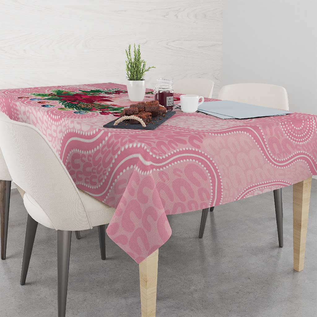 Watercolor Pink Galah Flowers Tablecloth Australia Christmas Vibes - Aussie Hoodie