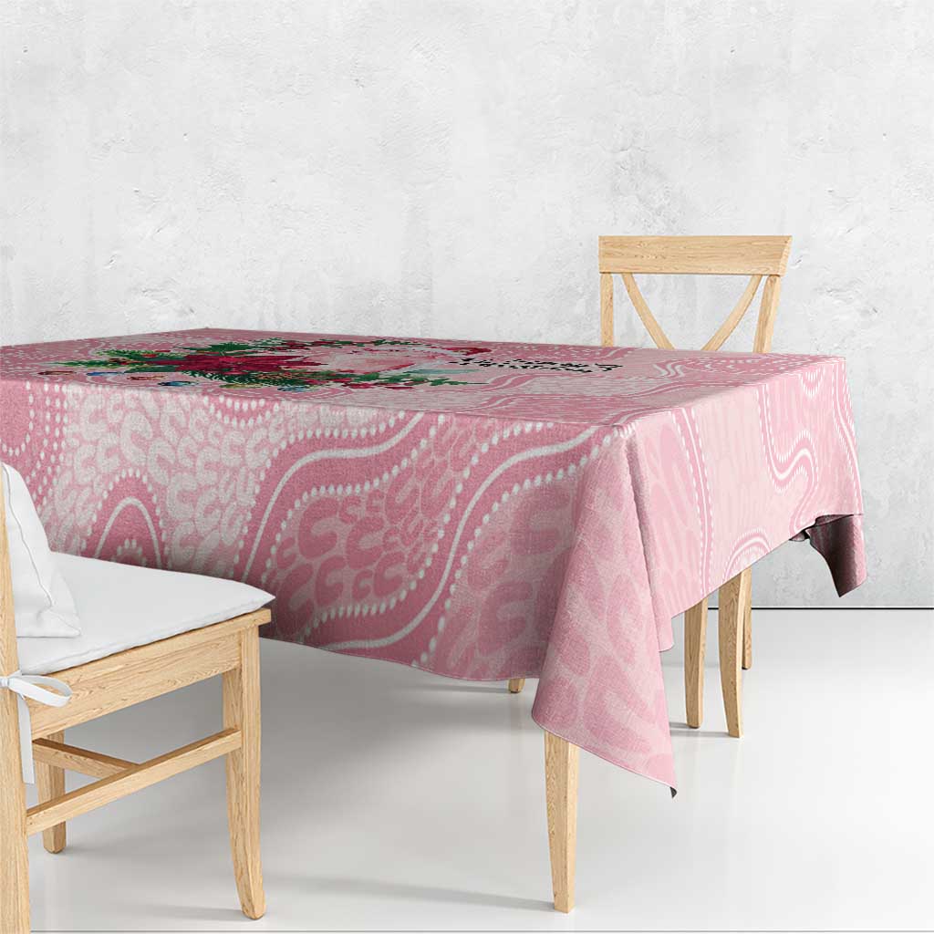 Watercolor Pink Galah Flowers Tablecloth Australia Christmas Vibes - Aussie Hoodie