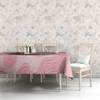 Watercolor Pink Galah Flowers Tablecloth Australia Christmas Vibes - Aussie Hoodie