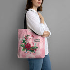 Watercolor Pink Galah Flowers Tote Bag Australia Christmas Vibes - Aussie Hoodie