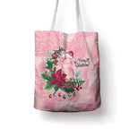 Watercolor Pink Galah Flowers Tote Bag Australia Christmas Vibes - Aussie Hoodie