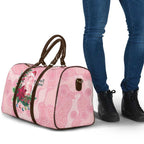 Watercolor Pink Galah Flowers Travel Bag Australia Christmas Vibes - Aussie Hoodie