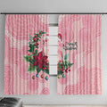 Watercolor Pink Galah Flowers Window Curtain Australia Christmas Vibes - Aussie Hoodie