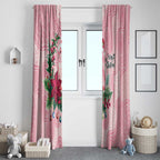 Watercolor Pink Galah Flowers Window Curtain Australia Christmas Vibes - Aussie Hoodie