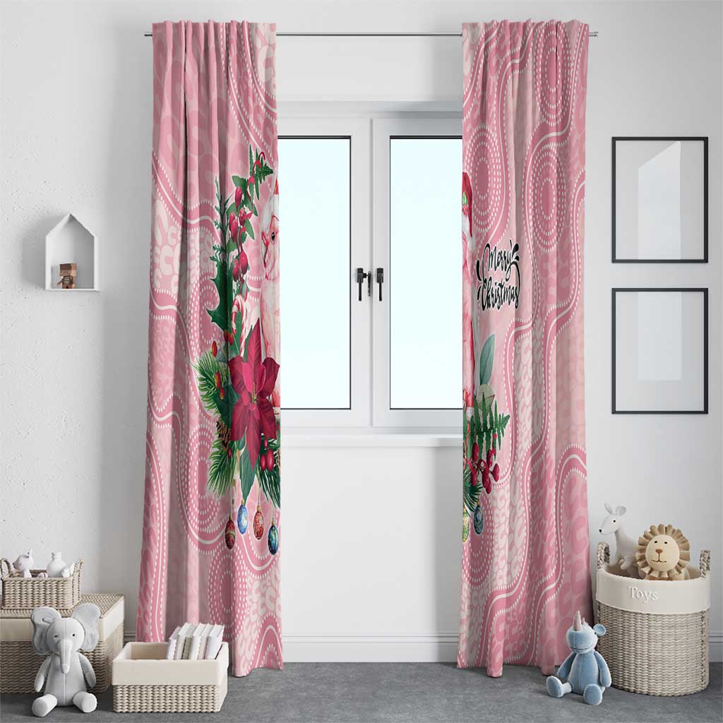 Watercolor Pink Galah Flowers Window Curtain Australia Christmas Vibes - Aussie Hoodie