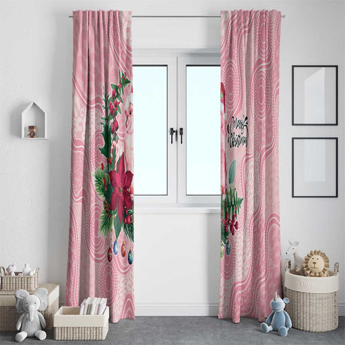 Watercolor Pink Galah Flowers Window Curtain Australia Christmas Vibes - Aussie Hoodie