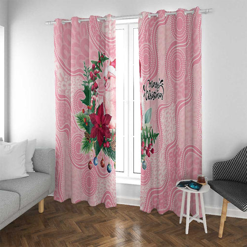 Watercolor Pink Galah Flowers Window Curtain Australia Christmas Vibes - Aussie Hoodie