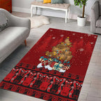 Funny Kiwi Bird Xmas Tree Area Rug New Zealand Tribal Christmas Spirit - Aussie Hoodie