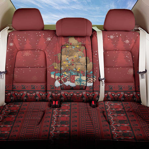 Funny Kiwi Bird Xmas Tree Back Car Seat Cover New Zealand Tribal Christmas Spirit - Aussie Hoodie