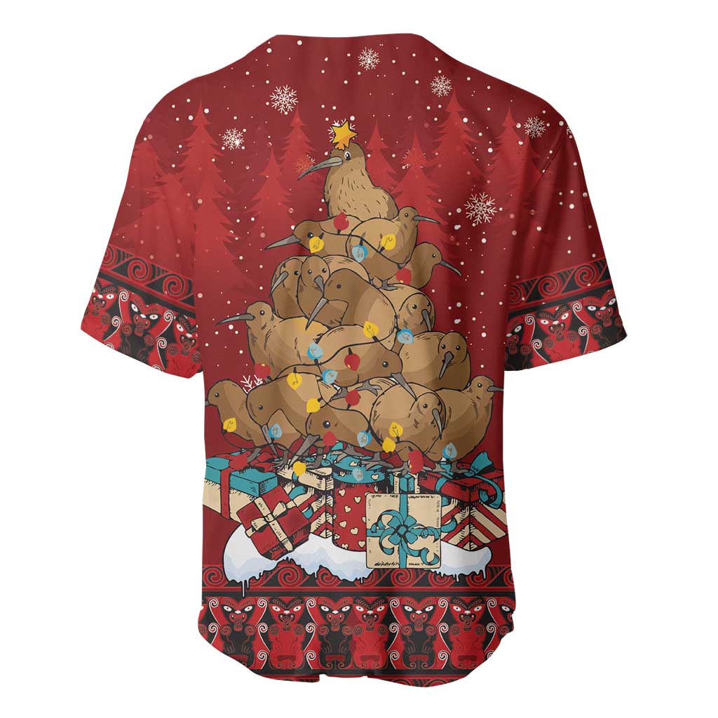 Funny Kiwi Bird Xmas Tree Baseball Jersey New Zealand Tribal Christmas Spirit - Aussie Hoodie
