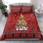 Funny Kiwi Bird Xmas Tree Bedding Set New Zealand Tribal Christmas Spirit - Aussie Hoodie
