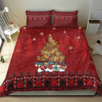 Funny Kiwi Bird Xmas Tree Bedding Set New Zealand Tribal Christmas Spirit - Aussie Hoodie