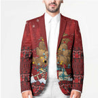 Funny Kiwi Bird Xmas Tree Blazer New Zealand Tribal Christmas Spirit - Aussie Hoodie