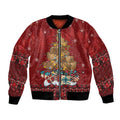 Funny Kiwi Bird Xmas Tree Bomber Jacket New Zealand Tribal Christmas Spirit - Aussie Hoodie