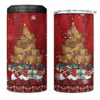 Funny Kiwi Bird Xmas Tree 4 in 1 Can Cooler Tumbler New Zealand Tribal Christmas Spirit - Aussie Hoodie