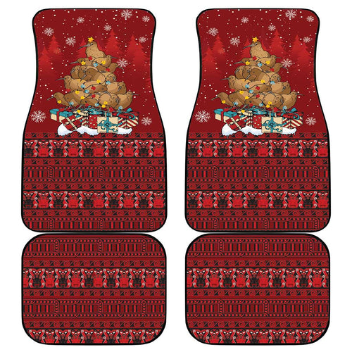 Funny Kiwi Bird Xmas Tree Car Mats New Zealand Tribal Christmas Spirit - Aussie Hoodie