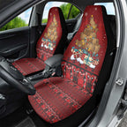 Funny Kiwi Bird Xmas Tree Car Seat Cover New Zealand Tribal Christmas Spirit - Aussie Hoodie