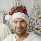 Funny Kiwi Bird Xmas Tree Christmas Santa Hat New Zealand Tribal Christmas Spirit - Aussie Hoodie