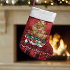 Funny Kiwi Bird Xmas Tree Christmas Stocking New Zealand Tribal Christmas Spirit - Aussie Hoodie