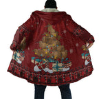 Funny Kiwi Bird Xmas Tree Cloak New Zealand Tribal Christmas Spirit - Aussie Hoodie