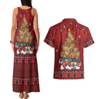Funny Kiwi Bird Xmas Tree Couples Matching Tank Maxi Dress and Hawaiian Shirt New Zealand Tribal Christmas Spirit - Aussie Hoodie