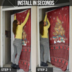 Funny Kiwi Bird Xmas Tree Door Cover New Zealand Tribal Christmas Spirit - Aussie Hoodie