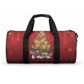 Funny Kiwi Bird Xmas Tree Duffle Bag New Zealand Tribal Christmas Spirit