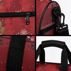 Funny Kiwi Bird Xmas Tree Duffle Bag New Zealand Tribal Christmas Spirit