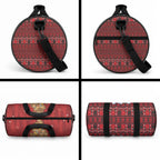 Funny Kiwi Bird Xmas Tree Duffle Bag New Zealand Tribal Christmas Spirit
