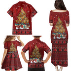 Funny Kiwi Bird Xmas Tree Family Matching Puletasi and Hawaiian Shirt New Zealand Tribal Christmas Spirit - Aussie Hoodie