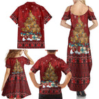 Funny Kiwi Bird Xmas Tree Family Matching Summer Maxi Dress and Hawaiian Shirt New Zealand Tribal Christmas Spirit - Aussie Hoodie